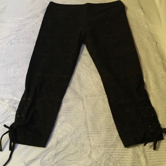 Maddie Moon leggings L chocolate brown BNWOT - Picture 6 of 8